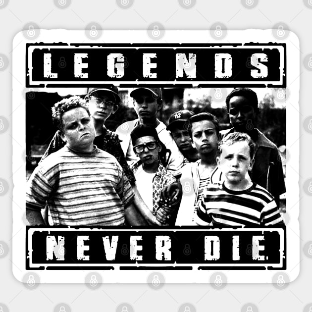 Legends Never Die Sticker by mech4zone